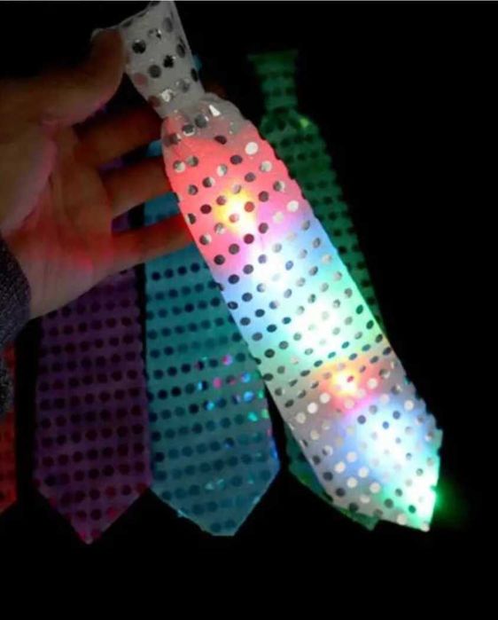Świecący krawat! różne kolory!