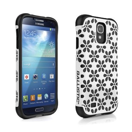 Ballistic Urbanite Samsung Galaxy S4 White/Black Flowers