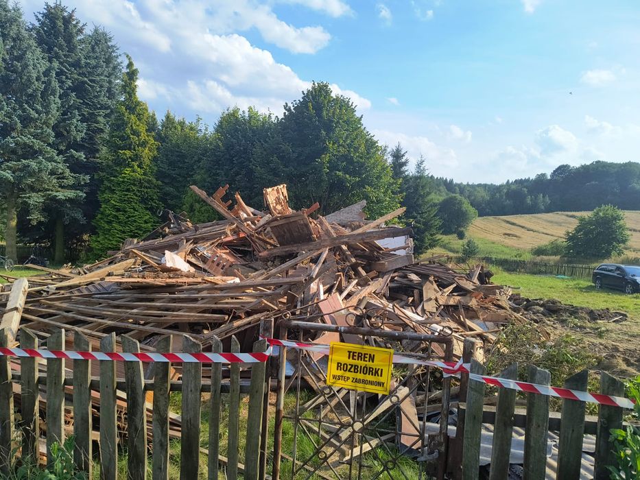 Oddam za darmo drzewo z rozbiórki domu