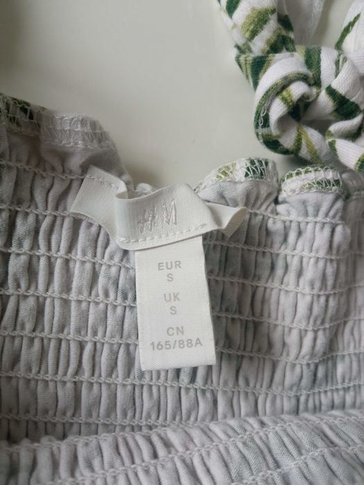 H&M lekka bluzka z baskinką bluzeczka r S