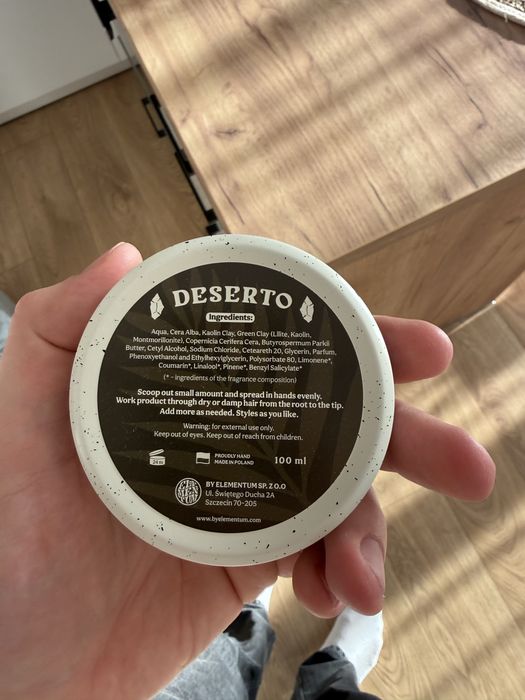 Glinka pomada by elementum deserto