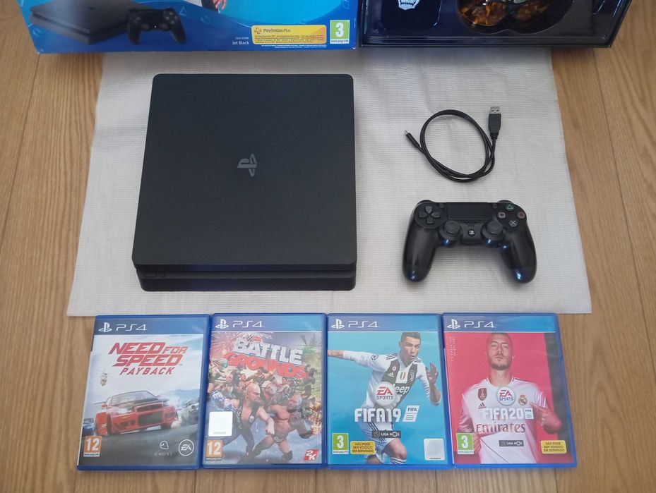 PS4 slim 1TB PlayStation 4, comando original Sony, box Call of Duty
