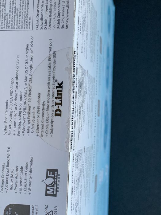 D-Link Aquila Pro Wi-Fi 6 Smart Mesh Router