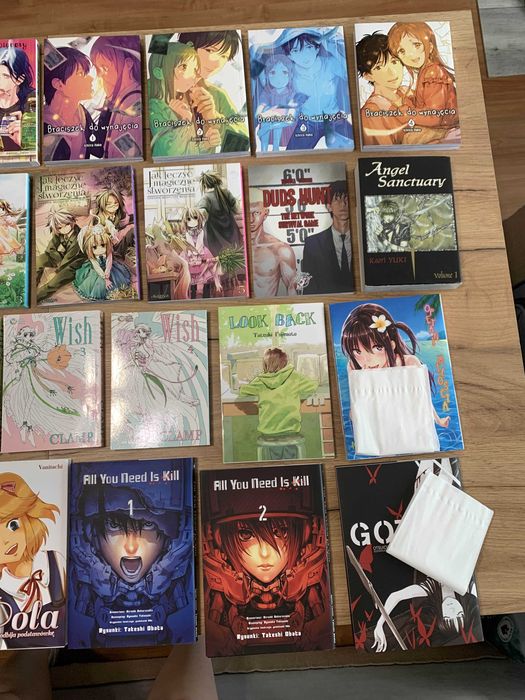 Zestaw mang i książek