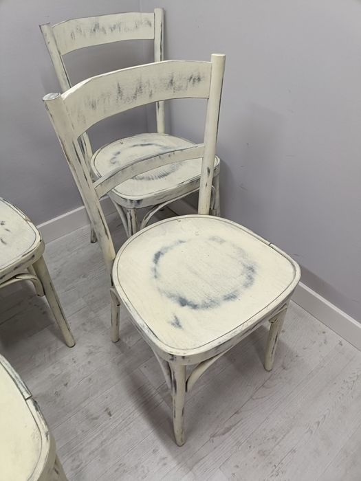 Drewniane krzesła Thonet Fameg decoupage dostępne 7szt