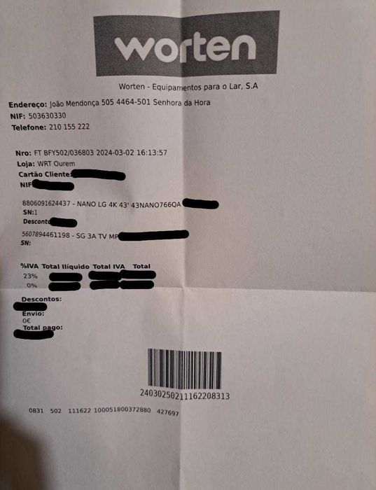 TV LG Nano Cell 43"