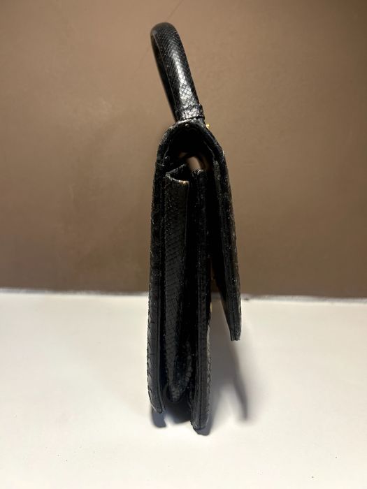 Mala Vintage Pele de Lagarto Genuína Anos 60 Estilo Kelly