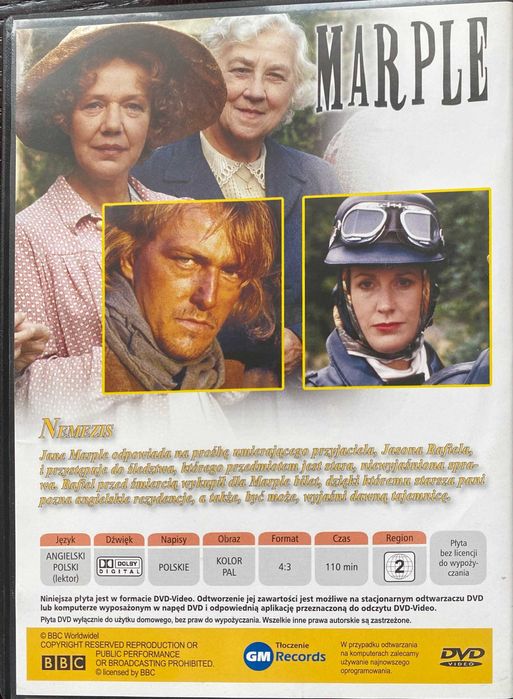 Film DVD Agatha Christie MARPLE Nemezis
