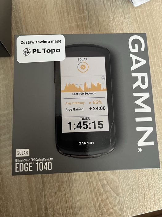 Garmin Edge 1040 Solar,PL Topo, stan idealny, Gwarancja, folia.