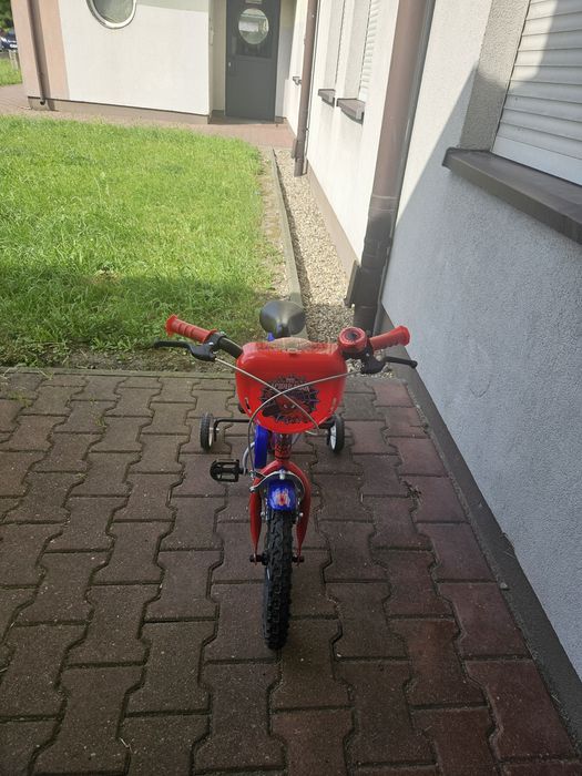 Rower dziecięcy MARVEL Spider-Man 14 cali 9" Czerwony Wzrost: 95-110 cm Wiek: 4-6 lat
