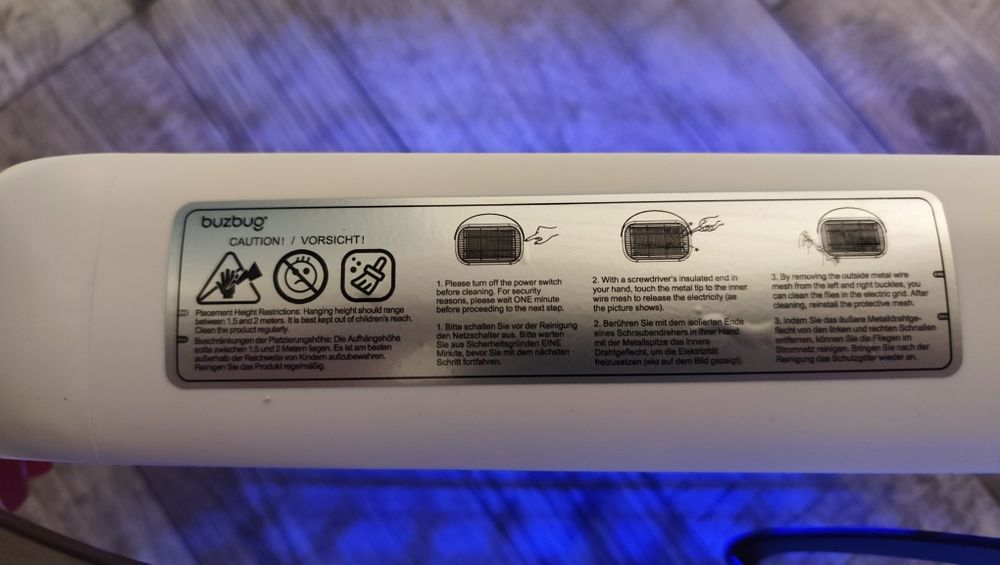 Знищувач комах Buzbug Zapper -MA015C з акумулятором