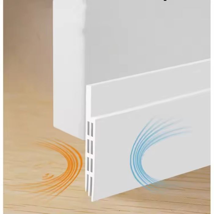 Rodapé / Veda portas em silicone -bloqueia o vento, frio, som, insetos