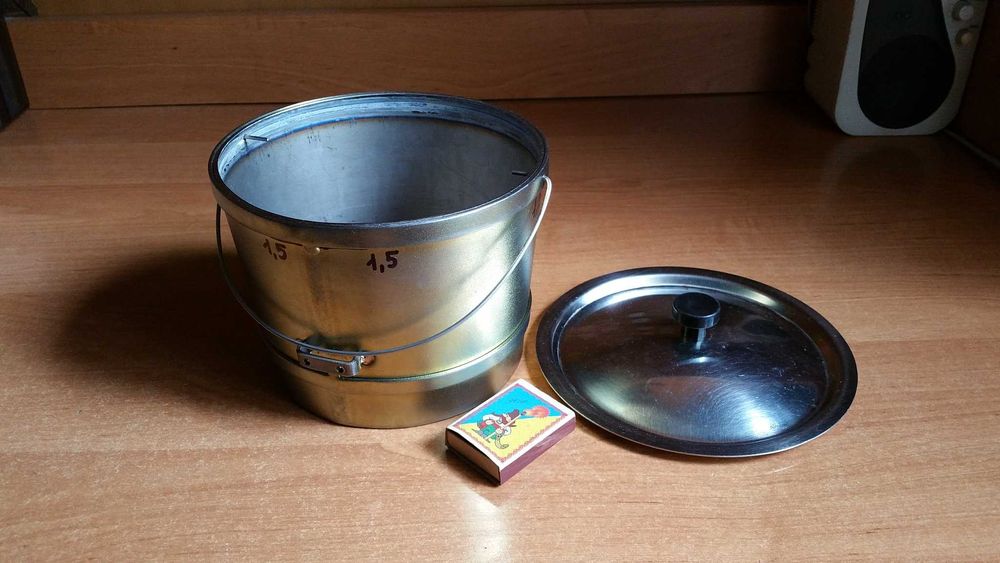 Титановый Походный Туристический Котелок из Советского Титана 2мм