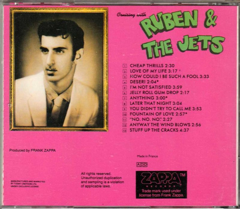 CD Frank Zappa - Cruising With Ruben & The Jets