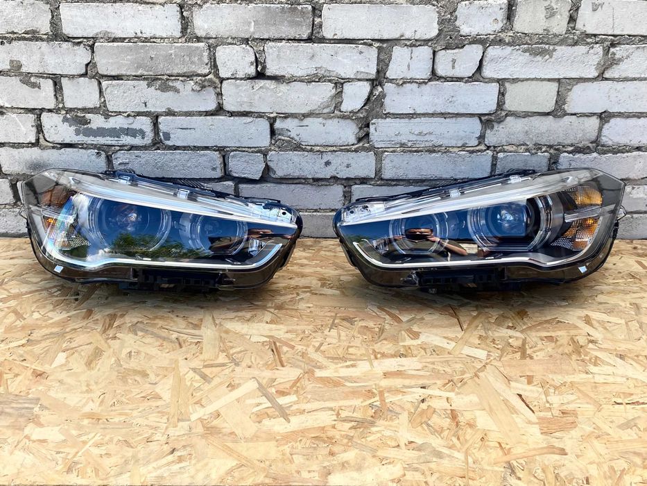 Фари BMW X1 F48 LED 2015-2019 Комплект з блоками Європа Підходить на Америку