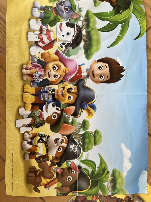 Мʼяка іграшка в подарунок! Пазли цуценячий патруль 70 штук для віку 3+