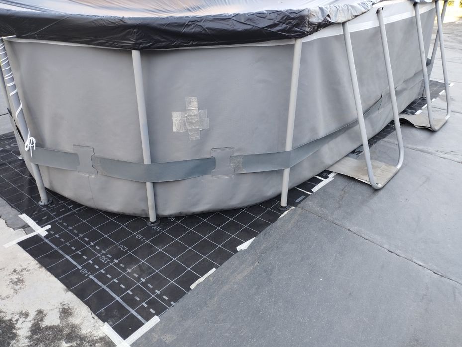 Tubos/ferros de piscina oval tubular 4,27x2,50x1,00m