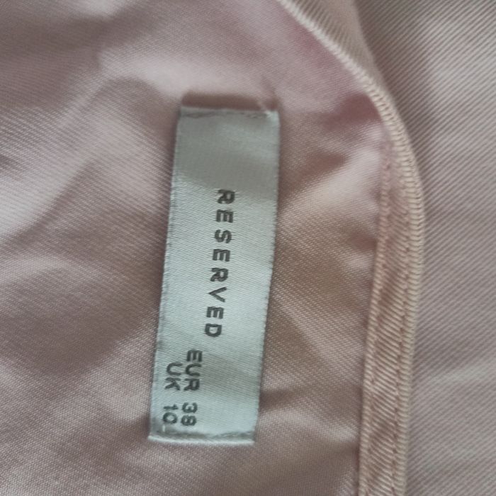 Reserved narzutka ramoneska pudrowy róż 100% lyocell rozmiar 38