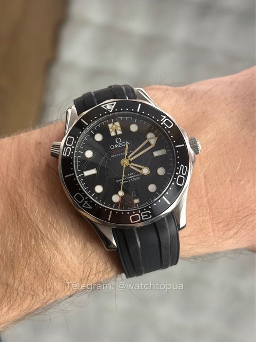 Годинник Omega Seamaster Black James Bond Омега