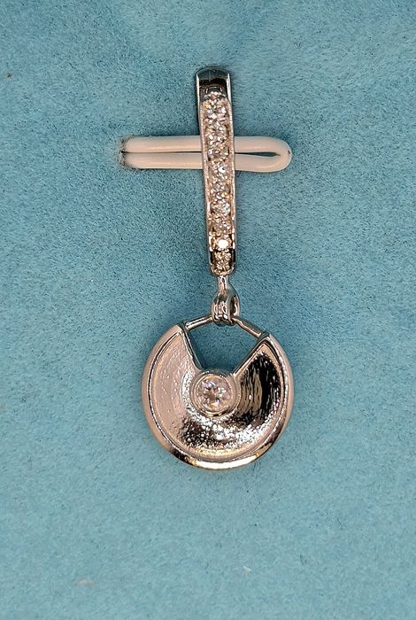 Золоті сережки з діамантами 0.32 ct
