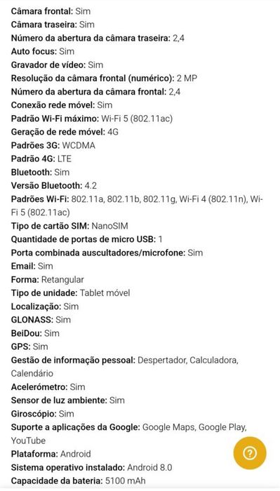 Tablet Huawei Matepad T5 3/32 = NOVO,caixa, 313€ na Fnac