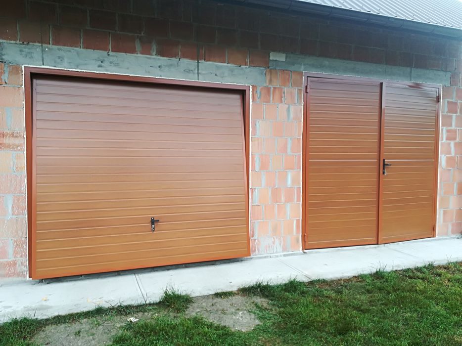 Brama garażowe segmentowena wymiar ogrodzenia