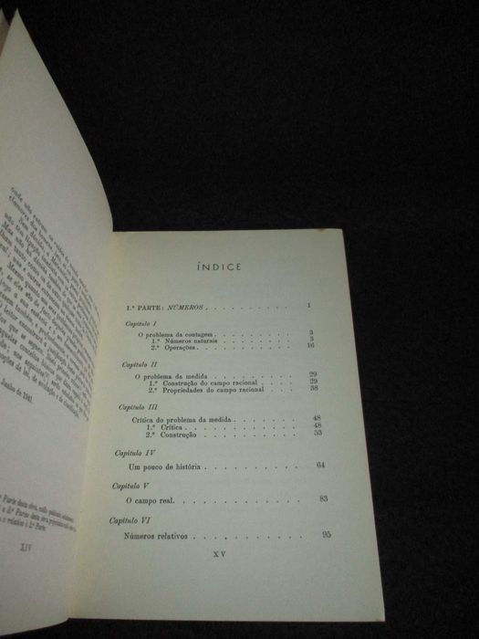 Livro Conceitos Fundamentais da Matemática Bento de Jesus Caraça 1963
