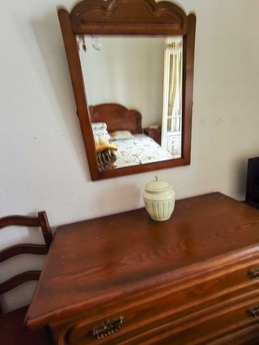 Mobília de Quarto Completa em Madeira Maciça + Colchão