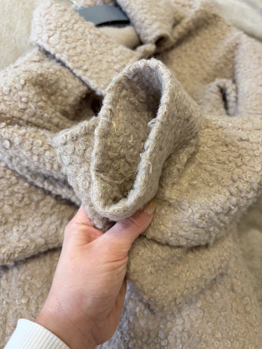 Подовжена куртка пальто рубашка букле барашек