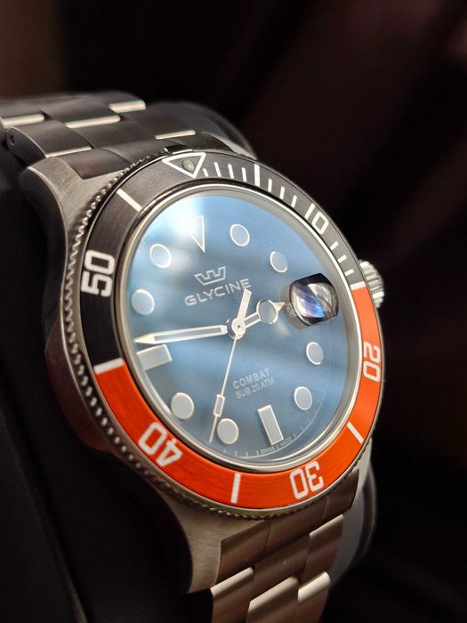 Zegarek męski Glycine Combat Sub Quartz Grey Dial