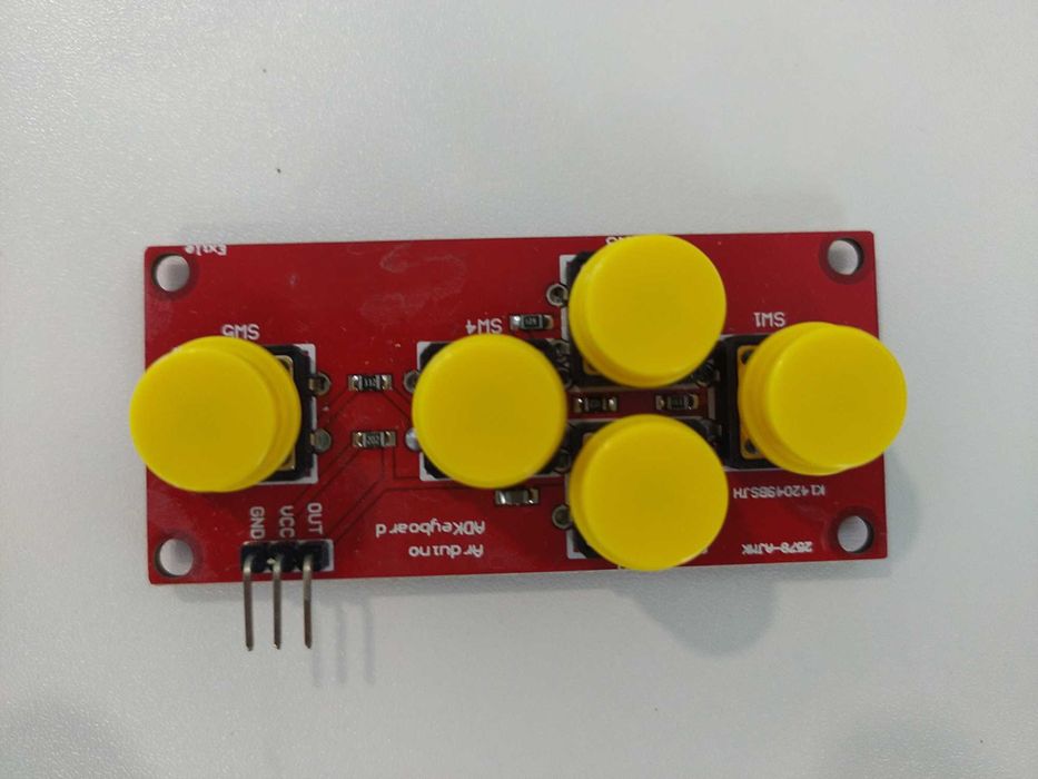 controlo de 5 teclas para ARDUINO e compativeis