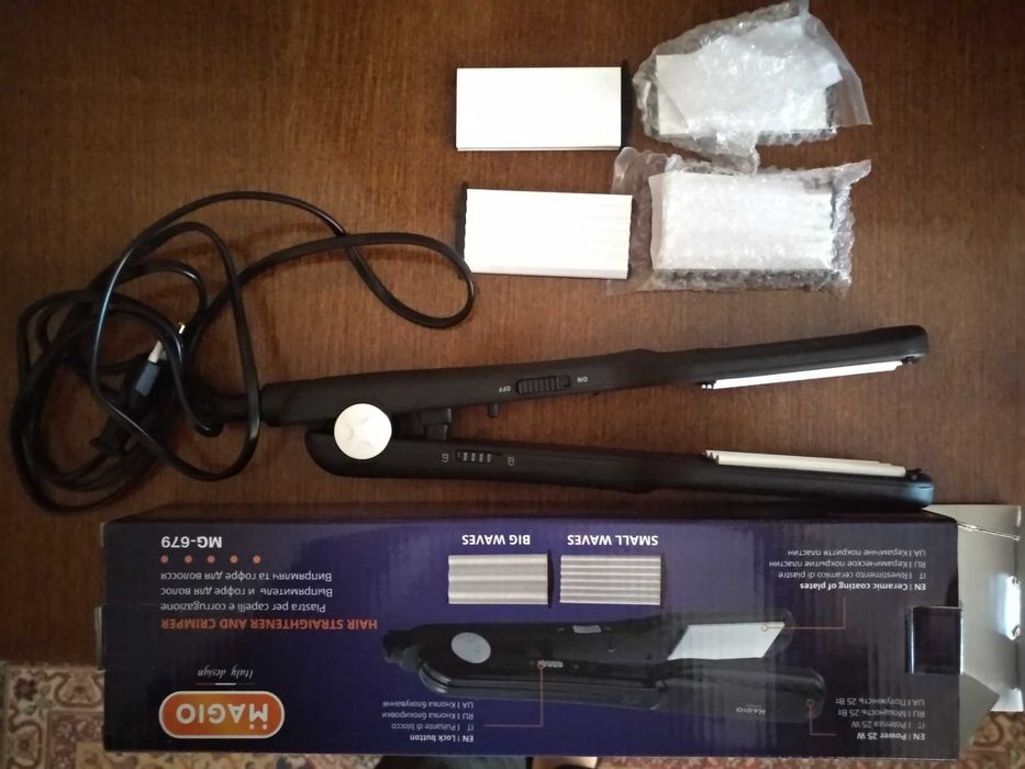 Щипці для волосся  гофре  та випрямляч