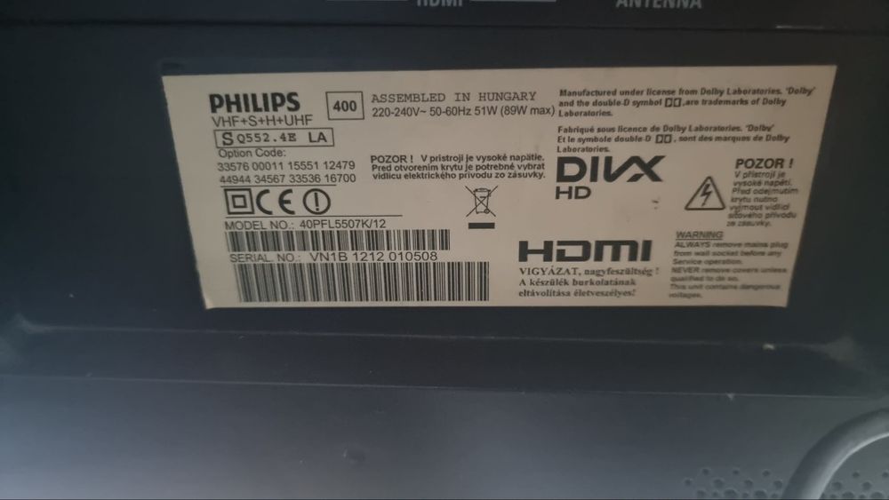 Tv philips plus dekoder dvbt2