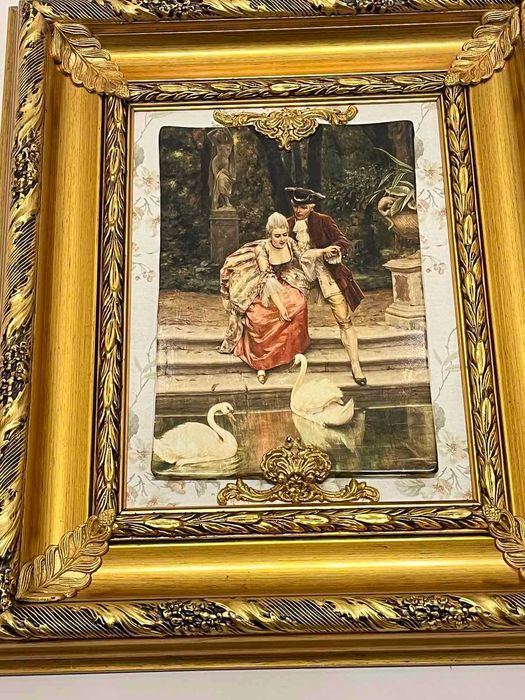 Картина живопись на фарфоре, Италия 50*70 см