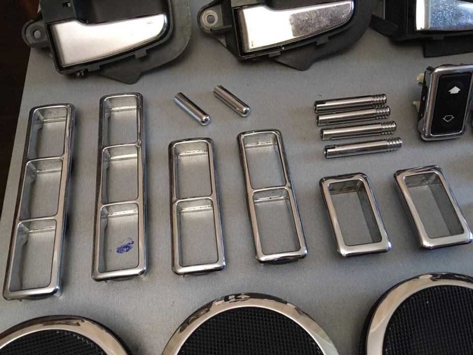 Хром для БМВ Е36 - ручки, рамки кнопок и динамиков, кнопки ручника, ЦЗ