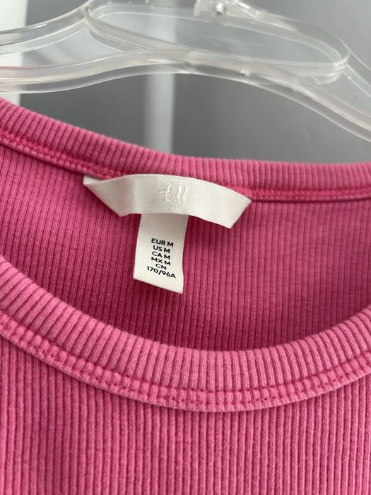 Crop top H&M różowy