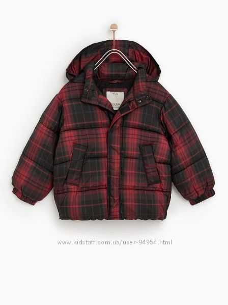 Дутая стильная весенняя демисезонная курточка ZARA 122/128