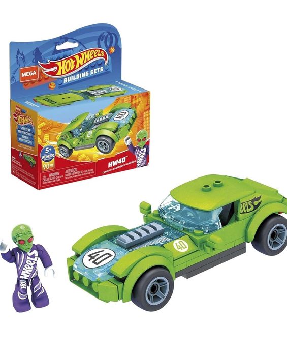 Конструктор для складання автомобіля Hot Wheels Mega HW40 - 90 деталей
