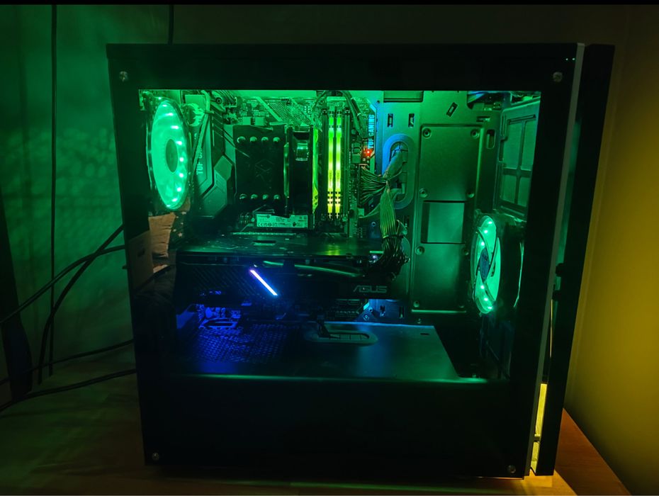 Komputer gamingowy +Monitor Gaming PC intel i5, RX 5700, 1TB SSD, WiFi