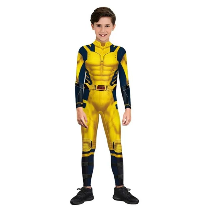 Fato Wolverine Adulto e Criança