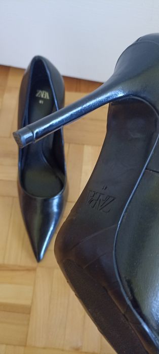 Czarne szpilki Zara 41
