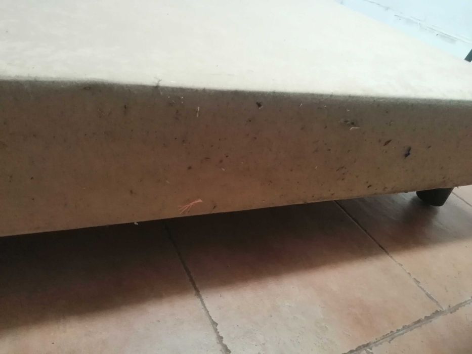 sommier em veludo comprimento 1,90m