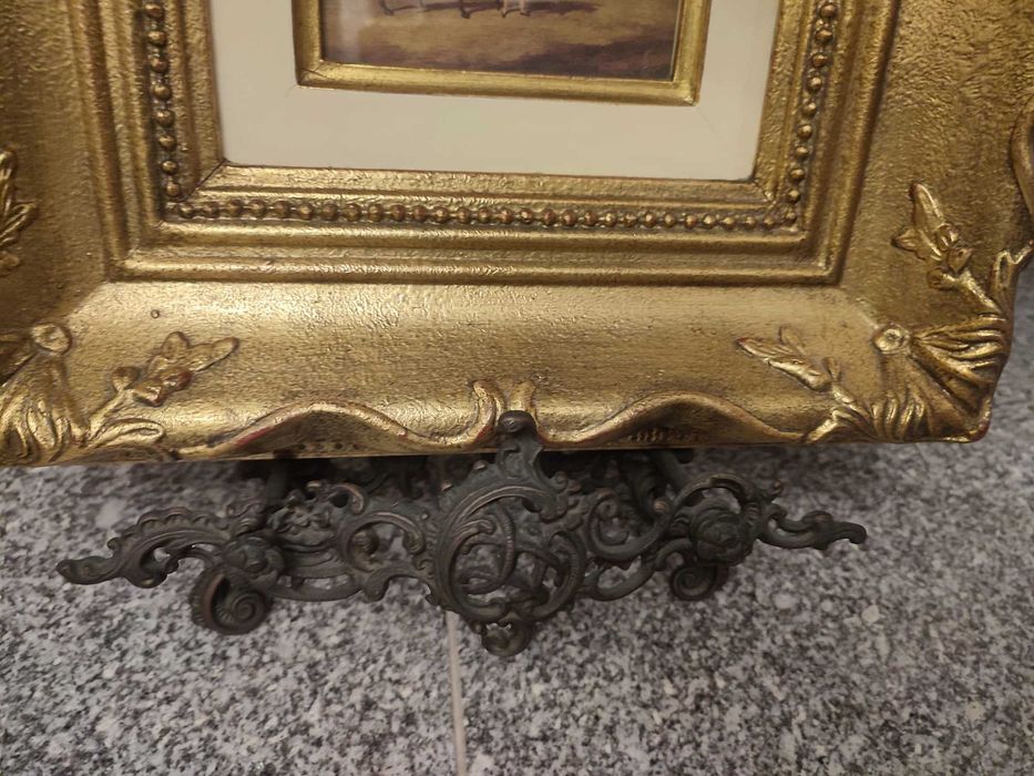 Quadro moldura em folha de ouro preparado para moldura - Luxo
