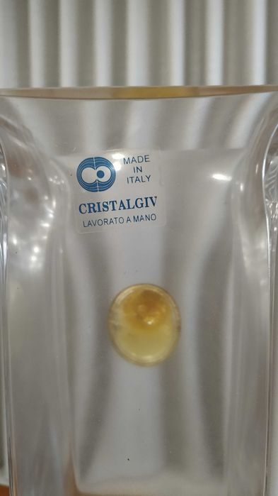 Peça decorativa Cristal e Estanho