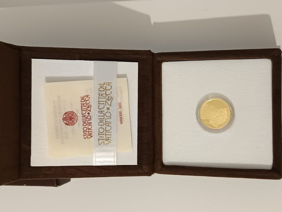 Moeda ouro Vaticano 2023