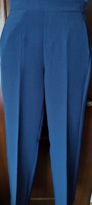 2 calças de fato berska, azul escuro e preto, tamanho M