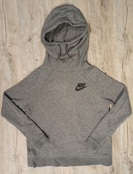 Nike bluza dresowa 36 s sportowa szara kaptur kangurka luźna