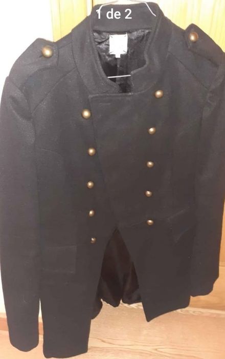 Casaco sobretudo M preto