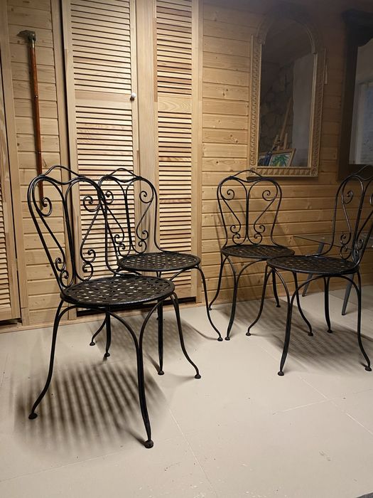 Стільці садові металеві