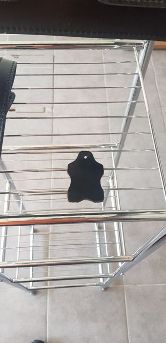 Mala em pele preta vintage